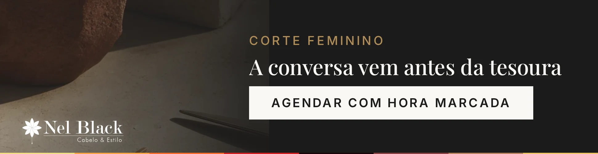 Corte Feminino — A conversa vem antes da tesoura